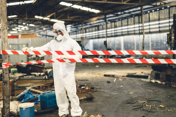Professional Biohazard technician working in Fredonia, WI